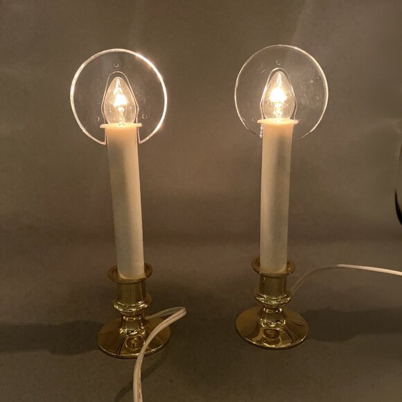 2 Electric Window Christmas Candle Lights Halo w/ Sensors Dusk to Dawn Plug-In - Picture 9 of 9